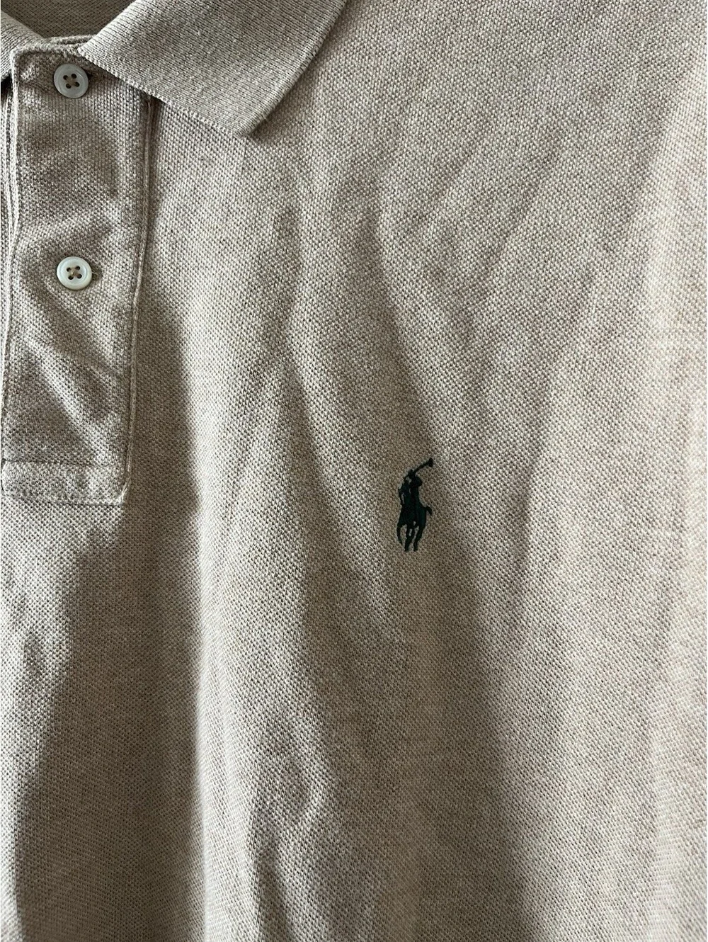 Polo Ralph Lauren Tan Beige Short Sleeve Polo Shirt XXL